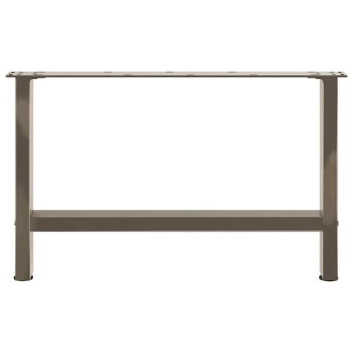 Sofabordben naturstål 2 stk. 70x(42-43) cm stål