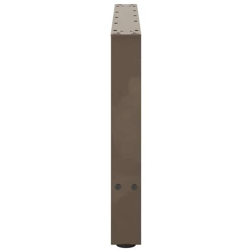 Sofabordben naturstål 2 stk. 70x(42-43) cm stål
