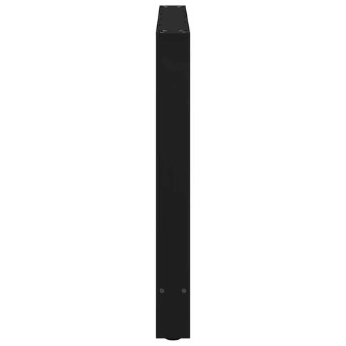 Sofabordben 2 stk. 90x(72-73) cm stål sort