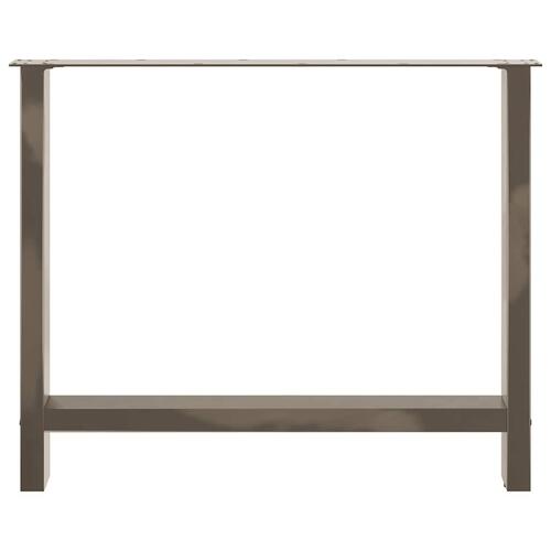 Sofabordben naturstål 2 stk. 100x(72-73) cm stål