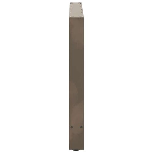 Sofabordben naturstål 2 stk. 100x(72-73) cm stål