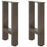 Sofabordben naturstål 2 stk. 38x(42-43) cm stål