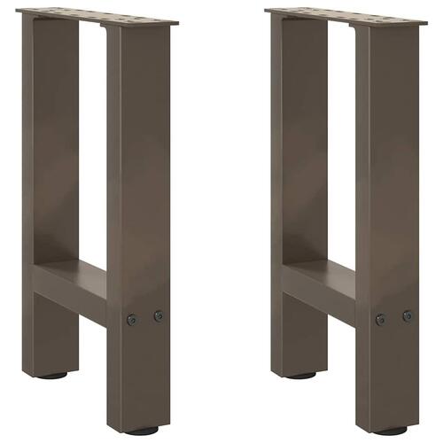 Sofabordben naturstål 2 stk. 38x(42-43) cm stål