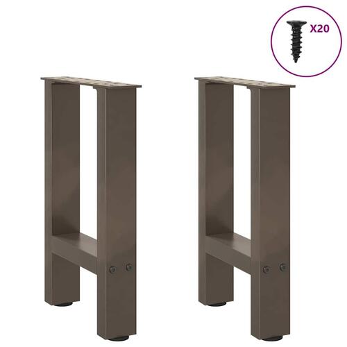 Sofabordben naturstål 2 stk. 38x(42-43) cm stål