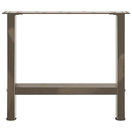Sofabordben naturstål 2 stk. 60x(42-43) cm stål