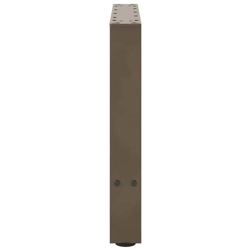 Sofabordben naturstål 2 stk. 60x(42-43) cm stål