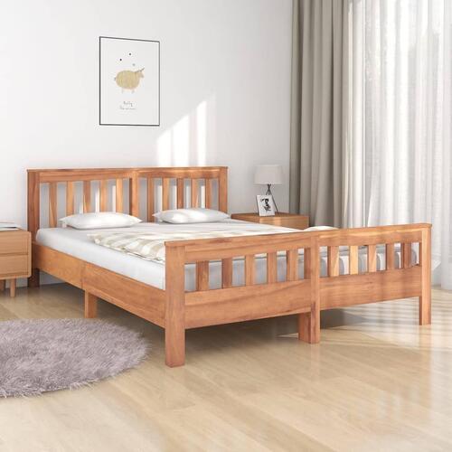 Sengestel 140x200 cm massivt teaktræ
