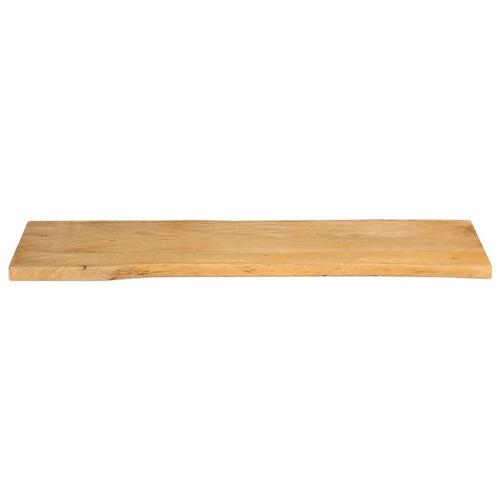 Bordplade 120x40x2,5 cm naturlig kant massivt mangotræ