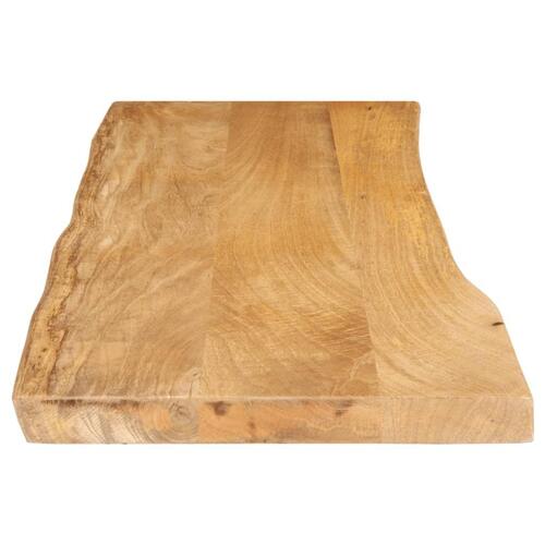 Bordplade 120x40x2,5 cm naturlig kant massivt mangotræ