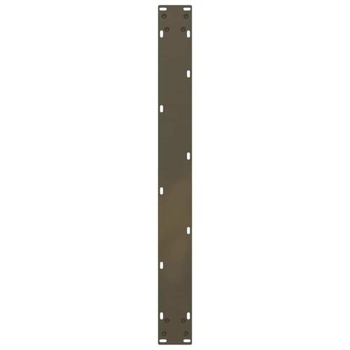 Spisebordsben U-formet 2 stk. naturstål 90x(72-73) cm stål