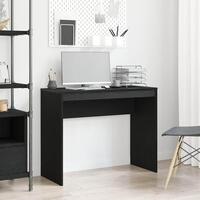 Skrivebord 90x40x72 cm konstrueret træ sort egetræsfarve