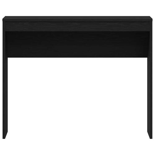 Skrivebord 90x40x72 cm konstrueret træ sort egetræsfarve