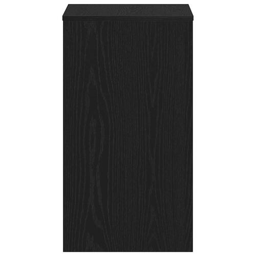 Skrivebord 90x40x72 cm konstrueret træ sort egetræsfarve