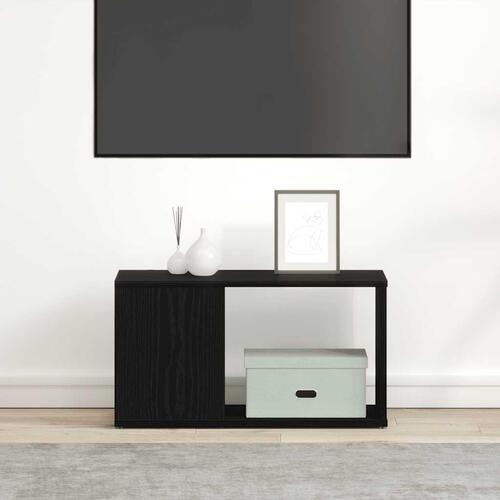 Tv-bord 60x24x32 cm konstrueret træ sort egetræsfarve