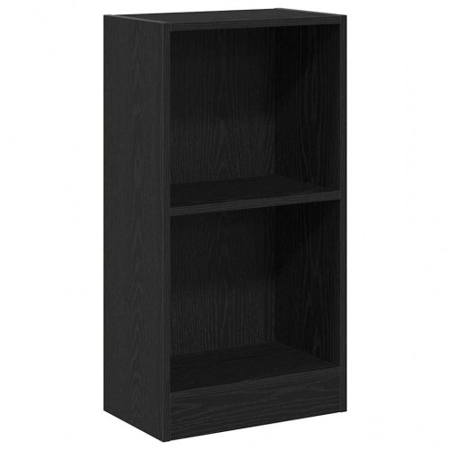 Bogreol 40 × 24 × 76 cm - konstrueret træ, sort egetræsfarve