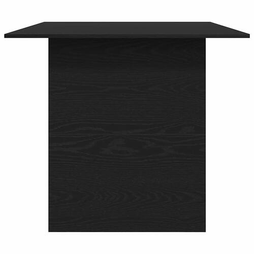 Spisebord 180x90x76 cm konstrueret træ sort egetræsfarve