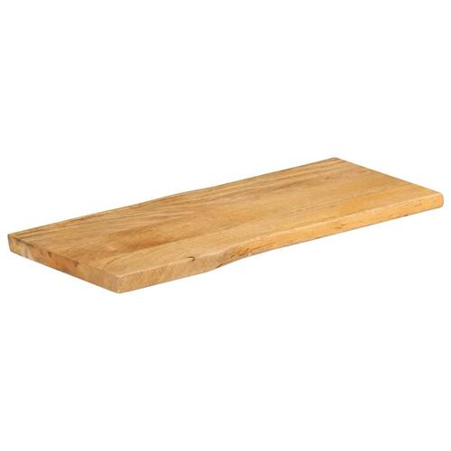 Bordplade 90x40x2,5 cm naturlig kant massivt mangotræ