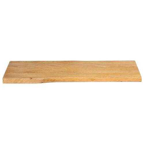 Bordplade 90x40x2,5 cm naturlig kant massivt mangotræ