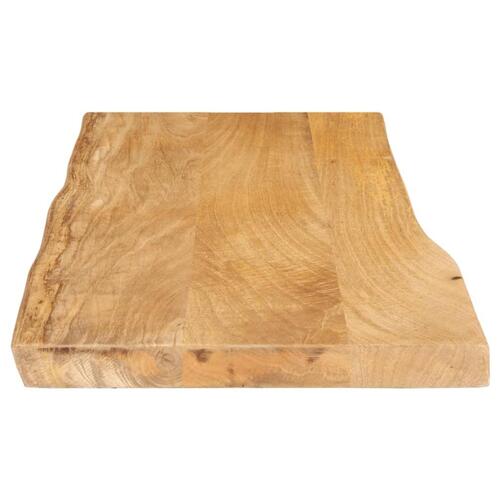 Bordplade 90x40x2,5 cm naturlig kant massivt mangotræ