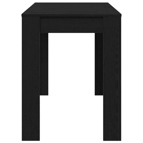 Spisebord 120x60x76 cm konstrueret træ sort egetræsfarve