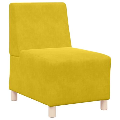 Sofastol 55 cm fløjl gul