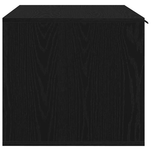 Toiletskjuler til kattebakke 80x50x45cm konstrueret træ sort eg