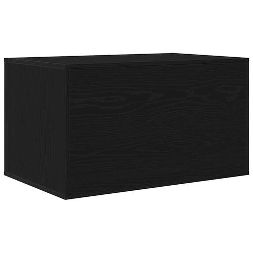 Toiletskjuler til kattebakke 80x50x45cm konstrueret træ sort eg