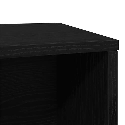 Toiletskjuler til kattebakke 80x50x45cm konstrueret træ sort eg