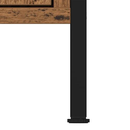 Underskab til håndvask 60x30x60 cm konstrueret træ antikt træ