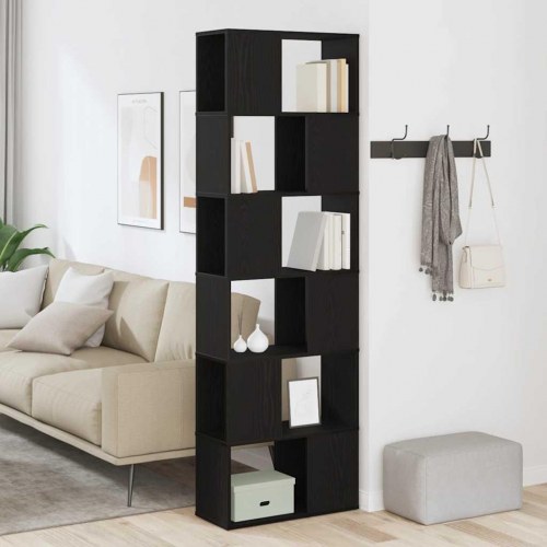 Bogreol/rumdeler 60 × 24 × 186 cm - sort eg