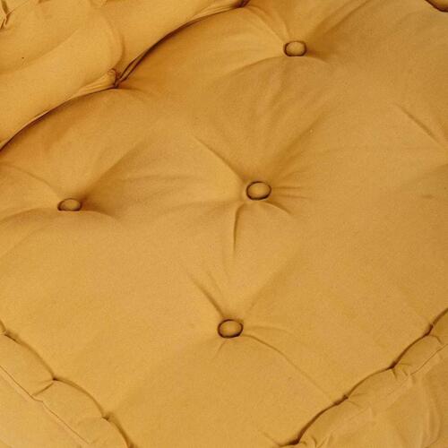 Modulpuf stof 70x70x54 gul