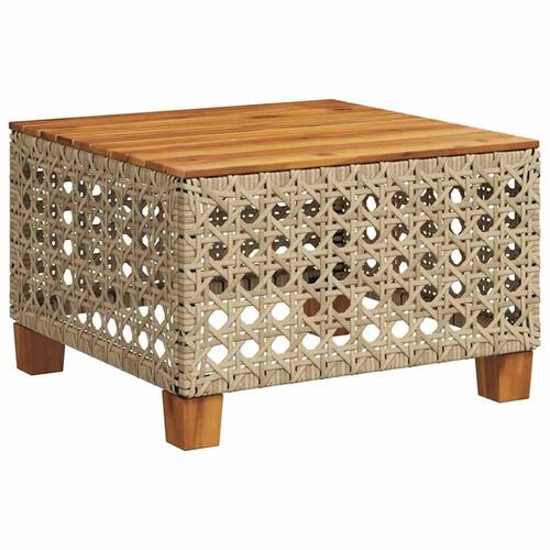 Sofasæt til haven 5 dele med hynder polyrattan beige