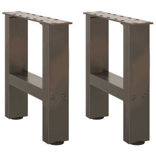 Sofabordben naturstål 2 stk. 30x(30-31) cm stål