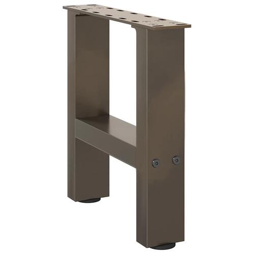 Sofabordben naturstål 2 stk. 30x(30-31) cm stål