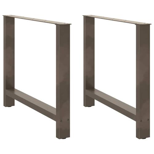 Sofabordben naturstål 2 stk. 90x(72-73) cm stål