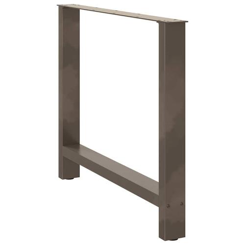 Sofabordben naturstål 2 stk. 90x(72-73) cm stål