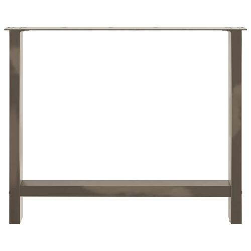 Sofabordben naturstål 2 stk. 90x(72-73) cm stål