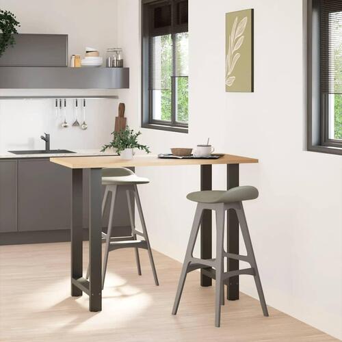 Sofabordben 2 stk. 60x(100-101) cm stål antracitgrå