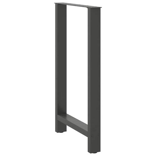 Sofabordben 2 stk. 60x(100-101) cm stål antracitgrå
