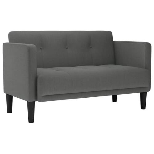 Elskovssofa 111 cm stof mørkegrå