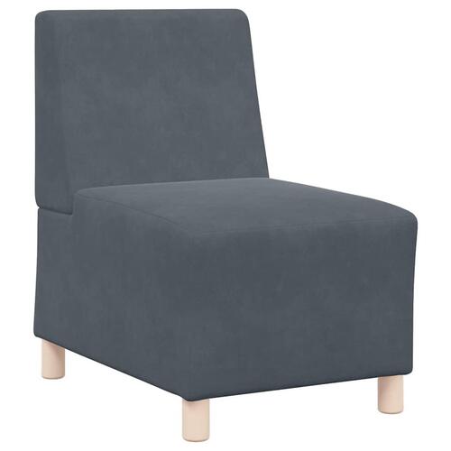 Sofastol 55 cm fløjl mørkegrå