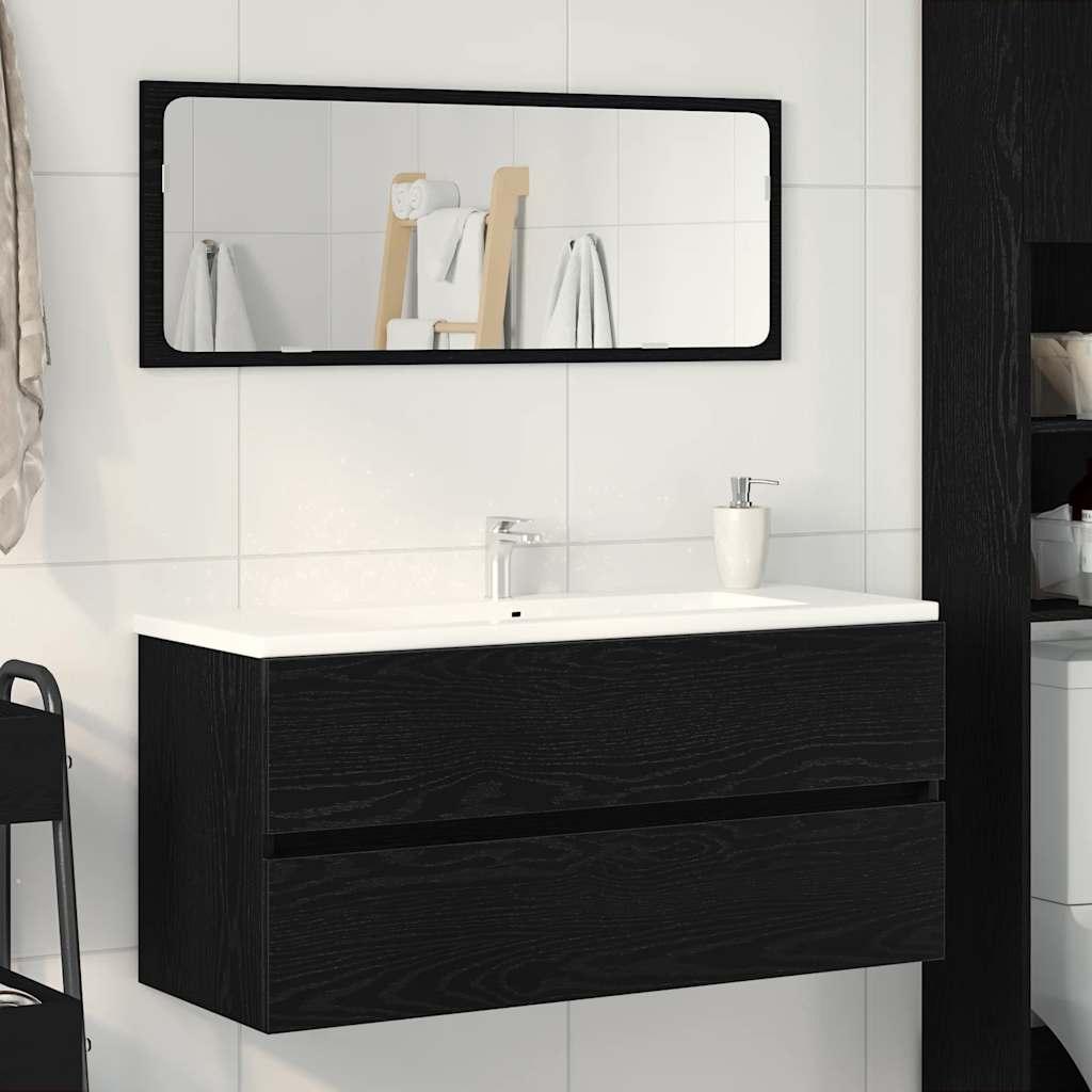 Underskab 100x38,5x45 cm konstrueret træ sort egetræ