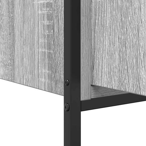 Håndvaskskab til badeværelse 60x34,5x60 cm grå sonoma-eg