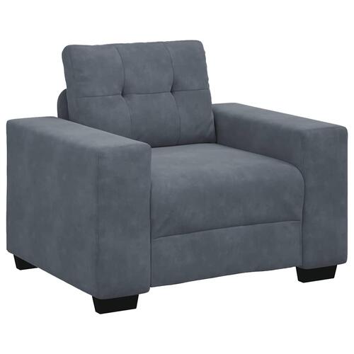 Sofastol 60 cm fløjl mørkegrå