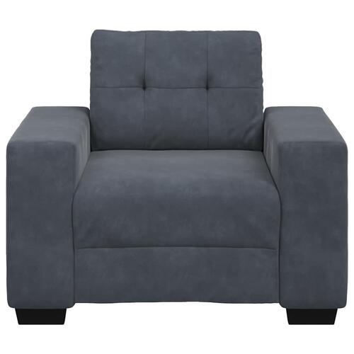 Sofastol 60 cm fløjl mørkegrå