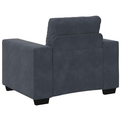 Sofastol 60 cm fløjl mørkegrå