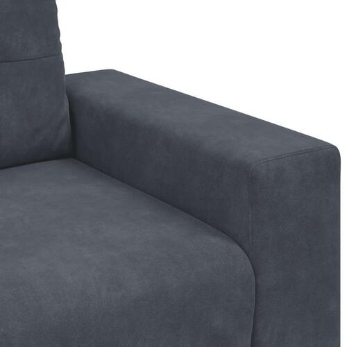 Sofastol 60 cm fløjl mørkegrå