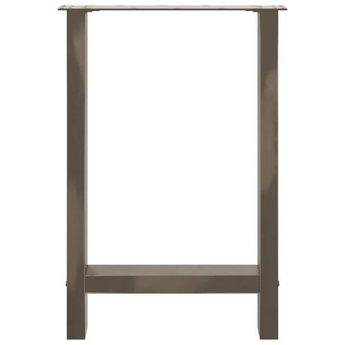 Sofabordben naturstål 2 stk. 50x(72-73) cm stål