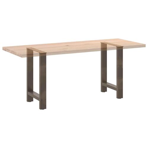 Sofabordben naturstål 2 stk. 50x(72-73) cm stål