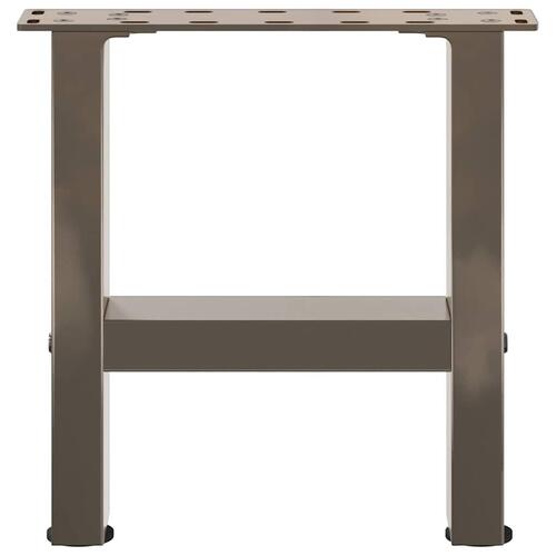 Sofabordben naturstål 2 stk. 40x(30-31) cm stål